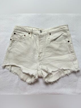 Levi’s White 501 Shorts